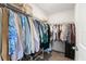 Walk-in closet with ample hanging space and wire shelving at 35320 Spruce Knob Ct, Dade City, FL 33525