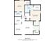 Detailed floor plan providing layout of rooms and dimensions for the property at 4006 Crockers Lake Blvd # 212, Sarasota, FL 34238