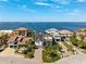 A beautiful aerial view of waterfront homes, showcasing its desirable location at 5241 West Shore Dr, New Port Richey, FL 34652