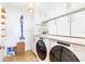 Bright laundry room equipped with modern appliances and ample counter space at 1200 Gulf Blvd # 902, Clearwater Beach, FL 33767