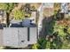 Aerial view of the backyard and patio area, showcasing the home's layout and outdoor space at 206 W Minnehaha St, Tampa, FL 33604