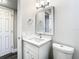Beautiful bathroom features updated vanity and attractive fixtures at 2253 Norwegian Dr # 67, Clearwater, FL 33763