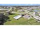 Aerial view of community amenities, including a pool, playground, and dog park, surrounded by well-maintained homes and green spaces at 35542 Buttonweed, Zephyrhills, FL 33541