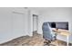 Bedroom with closet and workstation at 4106 Waterside Island Ct, Tampa, FL 33617