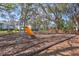 Community playground featuring a slide and swings, perfect for Gathering fun in a serene, wooded setting at 4106 Waterside Island Ct, Tampa, FL 33617