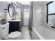 Updated bathroom features a large vanity, modern fixtures, and tile flooring at 4346 10Th N Ave, St Petersburg, FL 33713
