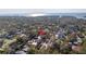 Expansive aerial view of a lush, green neighborhood close to the water at 4514 W Beachway Dr, Tampa, FL 33609