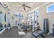 Spacious home gym features a variety of equipment for a complete workout at 5128 W Longfellow Ave, Tampa, FL 33629