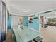 View of the kitchen and living room featuring an open floor plan at 7305 Windsor St, Hudson, FL 34667