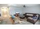 View of the living room at 7771 Davie Ray Dr, Zephyrhills, FL 33540