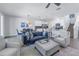 Stylish living area with an open floor plan, combining dining and living spaces at 1109 Lady Gouldian Ct, Tampa, FL 33613