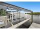 Well-maintained private boat lift on a wooden dock, providing convenient water access at 1204 Blackrush Dr, Tarpon Springs, FL 34689