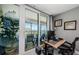 Use the den to work from home; sliding glass doors lead to the balcony and seaside views at 1460 Gulf Blvd # 506, Clearwater Beach, FL 33767