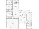 Detailed floor plan showcasing the layout of the house including the kitchen, living room, bedrooms, and bathrooms at 1708 Country Trails Dr, Safety Harbor, FL 34695
