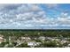 An elevated perspective that captures the distant skyline framed by an array of lush trees and cloudscape at 2915 67Th Way N, St Petersburg, FL 33710