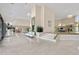 Grand lobby features high ceilings, marble floors, modern lighting, and comfortable seating areas at 3301 Bayshore Blvd # 2007B, Tampa, FL 33629