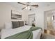 Bedroom with closet and television at 6339 S Lansdale Cir, Tampa, FL 33616
