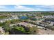 Aerial view of a neighborhood, showcasing the beautiful waterfront homes and community, near the city and local waterways at 10265 Gandy N Blvd # 1203, St Petersburg, FL 33702