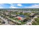 Aerial view of a cozy condo community with waterfront views, offering serene living and proximity to local conveniences at 10265 Gandy N Blvd # 1203, St Petersburg, FL 33702