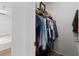 Bedroom with a ceiling fan, hardwood flooring, and closet at 10265 Gandy N Blvd # 1203, St Petersburg, FL 33702