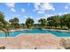 Expansive pool area featuring lush landscaping, creating a relaxing environment for residents at 10265 Gandy N Blvd # 1203, St Petersburg, FL 33702
