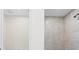 Bathroom features neutral tiled shower with shower head and new fixtures at 109 Beau Rivage Dr, Rotonda West, FL 33947
