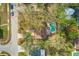 Aerial view of the property showcasing the home and the swimming pool at 1710 Orange Hill Way, Brandon, FL 33510