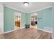 The dining room offers wood floors and archways to other rooms at 1710 Orange Hill Way, Brandon, FL 33510