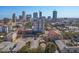 Enjoy city views from this aerial of downtown featuring high rise condos and older buildings at 226 5Th N Ave # 901, St Petersburg, FL 33701