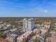 Overhead view of a modern high-rise building in a vibrant urban setting on a clear day at 226 5Th N Ave # 901, St Petersburg, FL 33701