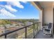 Balcony seating overlooking the city with a distant ocean view at 226 5Th N Ave # 901, St Petersburg, FL 33701