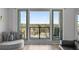 Enjoy a relaxing view from the balcony with comfortable seating and a neighborhood overlook at 226 5Th N Ave # 901, St Petersburg, FL 33701