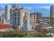 Enjoy this city view featuring high rise buildings and a mural on the side of a building at 226 5Th N Ave # 901, St Petersburg, FL 33701