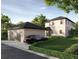 Beautiful home with a detached garage, black car, and meticulously maintained landscaping at 2711 13Th N St, St Petersburg, FL 33704