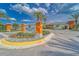 Medley at Mirada community entrance with colorful landscaping and architectural signage at 31999 Surfton Knot Ct, San Antonio, FL 33576