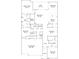 Detailed floor plan showcasing the layout of this home with spacious rooms and three-car garage at 31999 Surfton Knot Ct, San Antonio, FL 33576