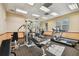Community gym with a variety of fitness equipment and natural light at 3638 Trafalgar Way # 103, Palm Harbor, FL 34685