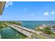 Aerial view of the waterway showcasing bridges and scenic views of the surroundings at 5220 Brittany S Dr # 1409, St Petersburg, FL 33715
