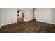 Spacious bedroom with hardwood floors and neutral walls create a relaxing atmosphere at 5220 Brittany S Dr # 1409, St Petersburg, FL 33715