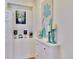 Hallway niche with decorative artwork and decor at 615 Islebay Dr, Apollo Beach, FL 33572