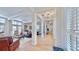 Spacious open living area with hardwood floors and comfortable seating at 615 Islebay Dr, Apollo Beach, FL 33572