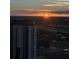 Gorgeous sunset over the city skyline, showing buildings and landscape at 777 N Ashley Dr # 3207, Tampa, FL 33602