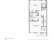 Floorplan for the third floor featuring bedrooms, bathrooms, closets, laundry, and balcony at 958 Sombra St, Tampa, FL 33619