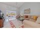 Comfortable living room with a plush sectional sofa, large windows, and an inviting atmosphere at 137 11Th E St, Tierra Verde, FL 33715