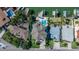 Drone image showing the layout of this gorgeous home and adjacent canals and boat docks at 15904 Redington Dr, Redington Beach, FL 33708