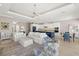 Bright living room featuring modern furnishings, open layout, and a stylish color palette at 15904 Redington Dr, Redington Beach, FL 33708