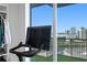 Stunning city views from exercise equipment in the walk-in closet at 450 Knights Run Ave # 1805, Tampa, FL 33602