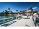 Waterfront view from dock featuring the house and neighborhood at 4998 62Nd S Ave, St Petersburg, FL 33715