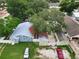 An aerial view of the property showcasing the layout, landscaping, and the neighborhood's serene environment at 8413 N Hamner Ave # A, Tampa, FL 33604