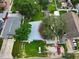 Aerial shot showing layout of home and lot lines within a cozy neighborhood at 8413 N Hamner Ave # A, Tampa, FL 33604